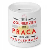 Skarbonki - Skarbonka Dla Żołnierza na Urodziny na Prezent z Nadrukiem ze Zdjęciem - miniaturka - grafika 1