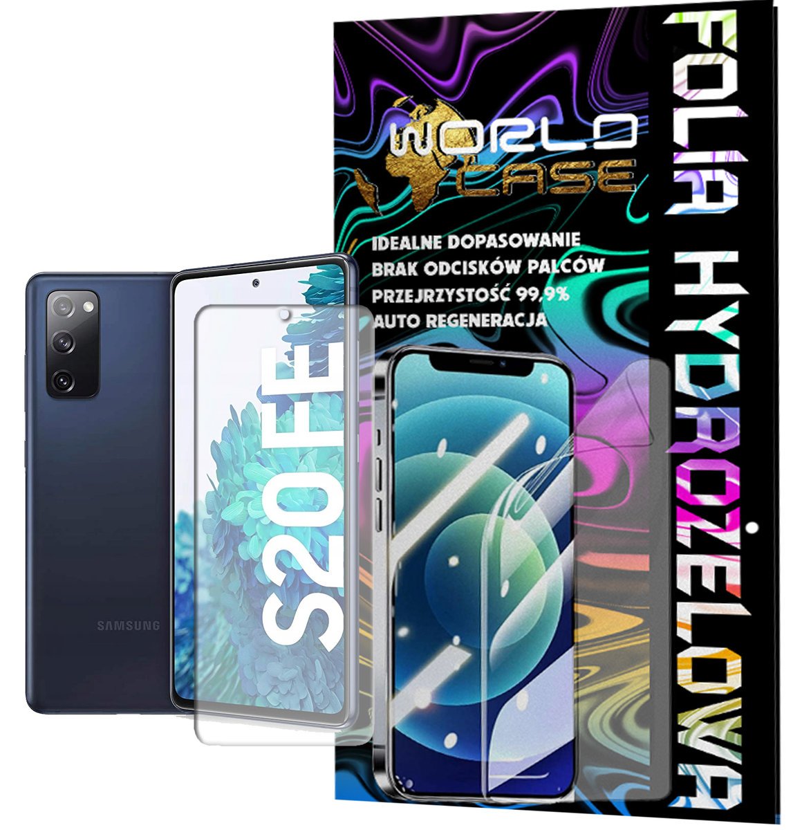 FOLIA HYDROŻELOWA OCHRONNA DO SAMSUNGA S20 FE - NA EKRAN MOCNA