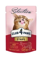 Mokra karma dla kotów - Club 4 Paws Selection Wołowina W Kremowym Sosie 85G - miniaturka - grafika 1