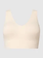 Koszulki sportowe damskie - Stanik z dodatkiem streczu – watowany - miniaturka - grafika 1