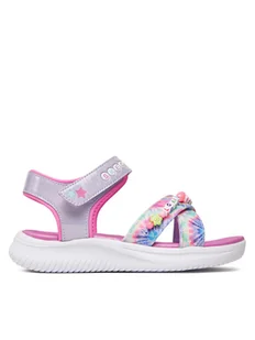 Skechers Sandały Jumpsters Sandal-Tie Dye Bffs 303045L/LVMT Fioletowy - Buty dla dziewczynek - miniaturka - grafika 1