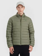 Kurtki męskie - 4F Kurtka puchowa z wypełnieniem syntetycznym męska - khaki 3XL - miniaturka - grafika 1