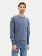 Swetry męskie - Tom Tailor Sweter 1038427 Niebieski Regular Fit - miniaturka - grafika 1