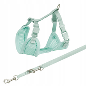 Szelki dla psów - Trixie Junior Szelki dla szczeniąt ze smyczą 2634 cm/10 mm 2.00 m kolor miętowy - miniaturka - grafika 1
