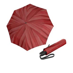 KNIRPS T.200 Medium Duomatic Soft Scarlet - elegancki, w pełni automatyczny parasol - Parasole - miniaturka - grafika 1