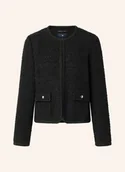 Marynarki i żakiety damskie - Joop! Żakiet Pudełkowy Z Bouclé schwarz - miniaturka - grafika 1
