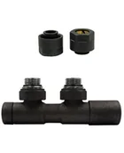 Zawory i kraniki - Zawór regulacyjny 50mm TWINS ciemny grafit strukturalny prawy Cu - miniaturka - grafika 1