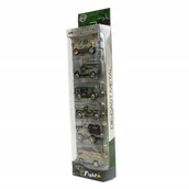 Samochody i pojazdy dla dzieci - Pojazdy Wojskowe Zestaw Resoraków 6szt - miniaturka - grafika 1