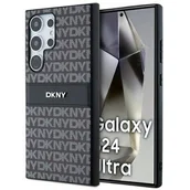 Etui i futerały do telefonów - Oryginalne Etui SAMSUNG GALAXY S24 ULTRA DKNY Hardcase Leather Mono Stripe & Metal Logo (DKHCS24LPRTHSLK) czarne - miniaturka - grafika 1
