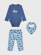Spodenki dla niemowląt - Blue Seven Komplet body i spodnie 473165 Granatowy Regular Fit - miniaturka - grafika 1