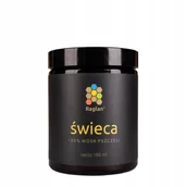 Świece - Świeca 100% Polski Wosk Pszczeli Raglan 180ml - miniaturka - grafika 1