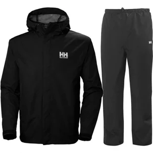 Helly Hansen Seven J, zestaw przeciwdeszczowy, męski, czarny - Pozostała odzież narciarska - miniaturka - grafika 1