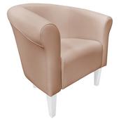 Fotele - ATOS Fotel Milo D11 buk nogi 20 białe - miniaturka - grafika 1