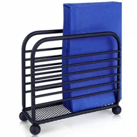 Obrusy i serwetki - Serwetnik metalowy czarny 11,5x10 cm kod: O-139317 - miniaturka - grafika 1