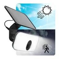 Lampy ogrodowe - Naświetlacz Solarny LED 13W Lampa Halogen Barwa NEUTRALNA Czujnik Ruchu - miniaturka - grafika 1
