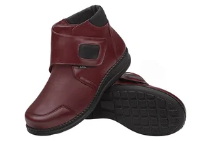 Botki AXEL Comfort 1726 H Rubin Stretch na rzepy Kosela Medic 9726 - Botki damskie - miniaturka - grafika 3