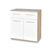 Komody - Komoda Dąb Sonoma Biała Km-1 Lima Halmar Z Szufladą - miniaturka - grafika 1