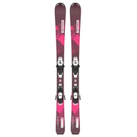 Narty - Dziecięce Narty SALOMON SKI SET L LUX JR S + C5 GW J75 BORDE 100 889645997032 L41536400 – Bordowy - miniaturka - grafika 1
