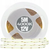 Taśmy LED - Taśma Led Cob Gtv 12V 5M Rolki Pasek Linia Neutralna 800lm/m 11W/m mocna - miniaturka - grafika 1