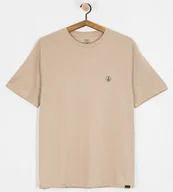 Koszulki męskie - t-shirt VOLCOM CIRCLE BLANKS TEE LIGHT KHAKI - miniaturka - grafika 1