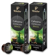 Kawa w kapsułkach i saszetkach - Kapsułki Tchibo Cafissimo Espresso Brasil Caffe Kawa Zestaw 2X10 Szt. Kaps. - miniaturka - grafika 1