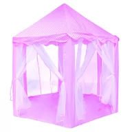 Namioty i tipi dla dzieci - Bino Różowy namiot - zamek - miniaturka - grafika 1