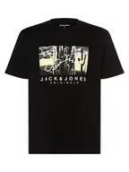 Koszulki męskie - Jack & Jones - T-shirt męski  JORSplash  duże rozmiary, czarny - miniaturka - grafika 1