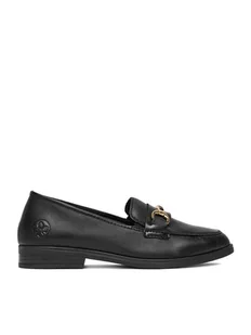 Rieker Loafersy 46262-01 Czarny - Mokasyny damskie - miniaturka - grafika 1