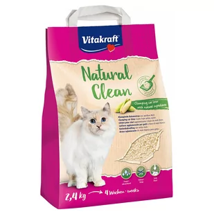 Vitakraft Natural Clean, żwirek kukurydziany - 4 x 2,4 kg - Żwirek dla kotów - miniaturka - grafika 1