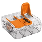 Kostki, złączki, wtyczki - Złączka COMPACT 3-przewodowa z dźwigniami, przeźroczysta 5szt - miniaturka - grafika 1