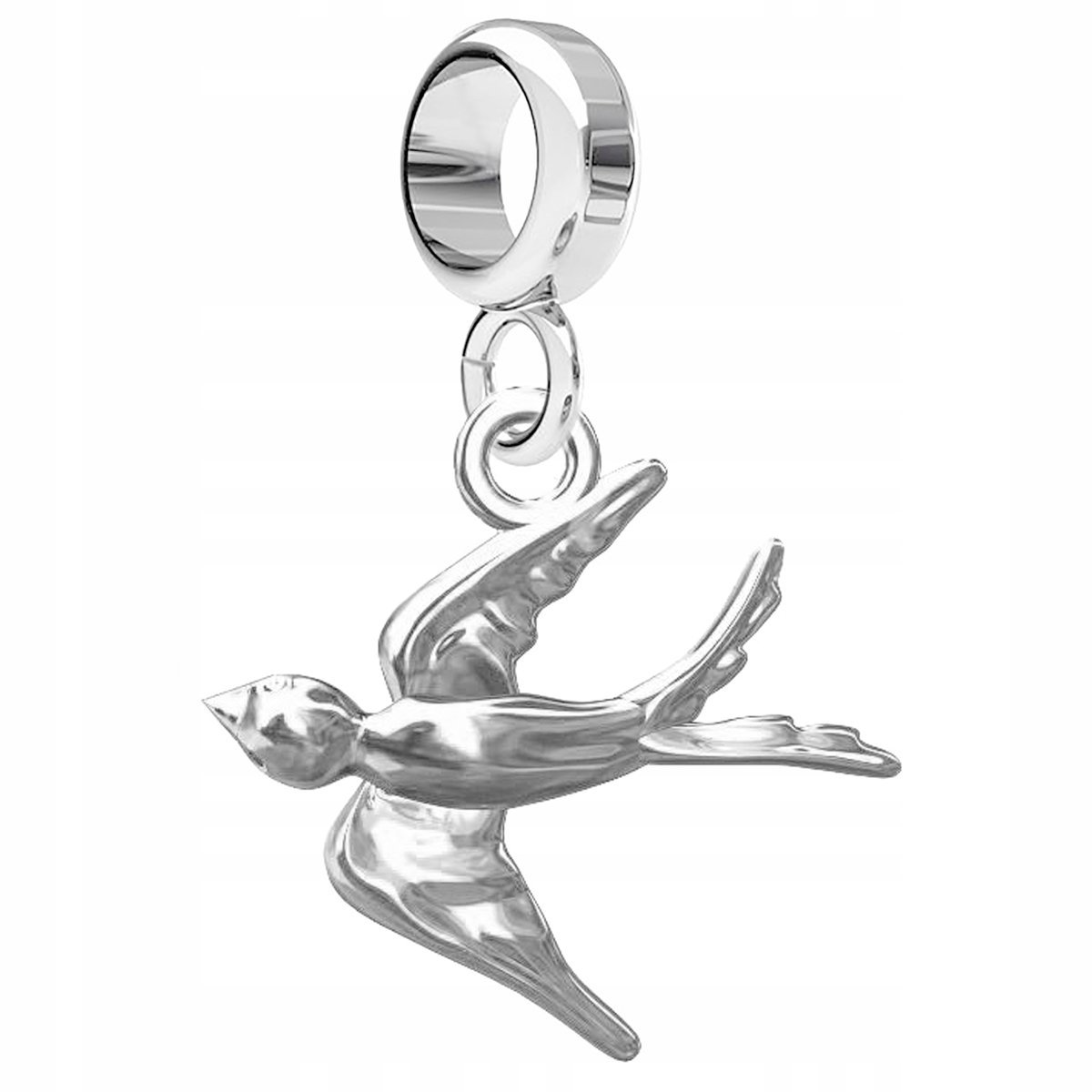 Charms Srebrny Ptak Jaskółka Ptaszek Bird Wrona Wróbel Kaczka SREBRO 925