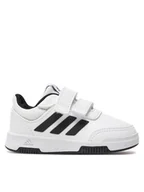Buty dla dziewczynek - adidas Sneakersy Tensaur Sport Training Hook and Loop Shoes GW1988 Biały - miniaturka - grafika 1
