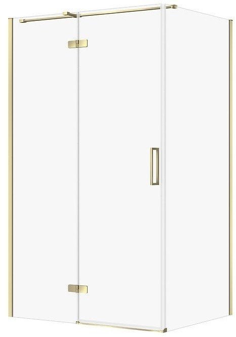Cersanit Kabina PRYSZNICOWA CITY Z ZAWIASAMI ZŁOTA 120X90X195 LEWA TRANSP