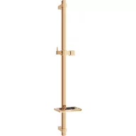 Zasłony prysznicowe - Drążek prysznicowy z mydelniczką MEXEN DQ, różowe złoto, 80 cm - miniaturka - grafika 1