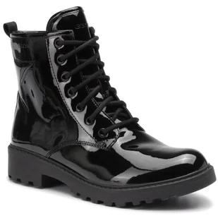Geox Trapery J Casey G. G J9420G 000HH C9999 D Black - Botki damskie - miniaturka - grafika 1