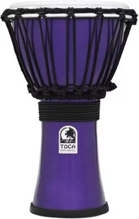Toca TFCDJ-7MI 7-calowy freestyle Colorsound Djembe - metaliczny fioletowy TFCDJ7MV - Instrumenty perkusyjne - miniaturka - grafika 1