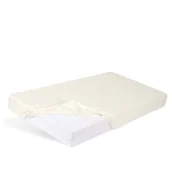 Prześcieradła - Matex Prześcieradło bambusowe Bamboo z gumką kremowe 70x140 cm - miniaturka - grafika 1