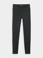 Spodnie sportowe damskie - 4F Legginsy sportowe w kolorze czarnym - miniaturka - grafika 1