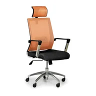 Fotele i krzesła biurowe - B2B Partner Krzesło biurowe ELITE NET, pomarańczowy/czarny SL1606ATX010-1K304E8 - miniaturka - grafika 1