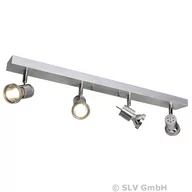 Lampy sufitowe - Asto 4-punktowy spot sufitowy z pierścieniem - miniaturka - grafika 1