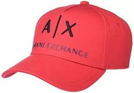 Czapki damskie - A|X ARMANI EXCHANGE czapka z daszkiem dla mężczyzn, czerwony i czarny, jeden rozmiar, czerwony i czarny, jeden rozmiar, czerwony i czarny, rozmiar uniwersalny - miniaturka - grafika 1