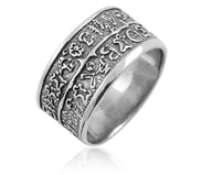 Pierścionki - Obrączka srebrna Dysk z Fajstos - miniaturka - grafika 1