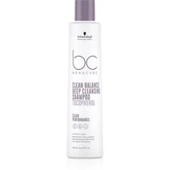 Szampony do włosów - Schwarzkopf Professional BC CLEAN BALANCE DEEP CLEANSING SHAMPOO 250ML - miniaturka - grafika 1
