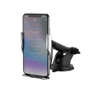 HOCO S14 CAR MOUNT WIRELESS CHARGER SILVER - Ładowarki do telefonów - miniaturka - grafika 3