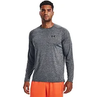 Koszulki męskie - Under Armour Mens Long-Sleeves Men's Ua Tech™ Long Sleeve, Pitch Gray, 1328496-012, SM - miniaturka - grafika 1