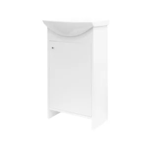 Szafka stojąca z umywalką VERO 45 cm biała - Szafki łazienkowe - miniaturka - grafika 1