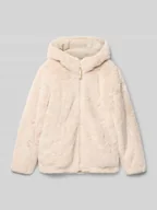 Kurtki i płaszcze dla dziewczynek - Kurtka zimowa o kroju regular fit z obszyciem ze sztucznego futra - miniaturka - grafika 1