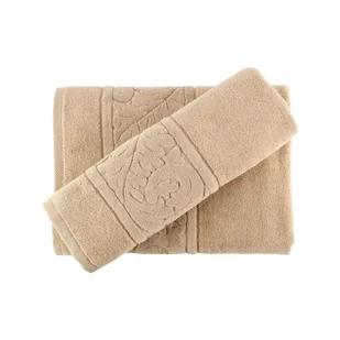 Zestaw beżowych bawełnianych ręczników Foutastic Beige - Ręczniki - miniaturka - grafika 1