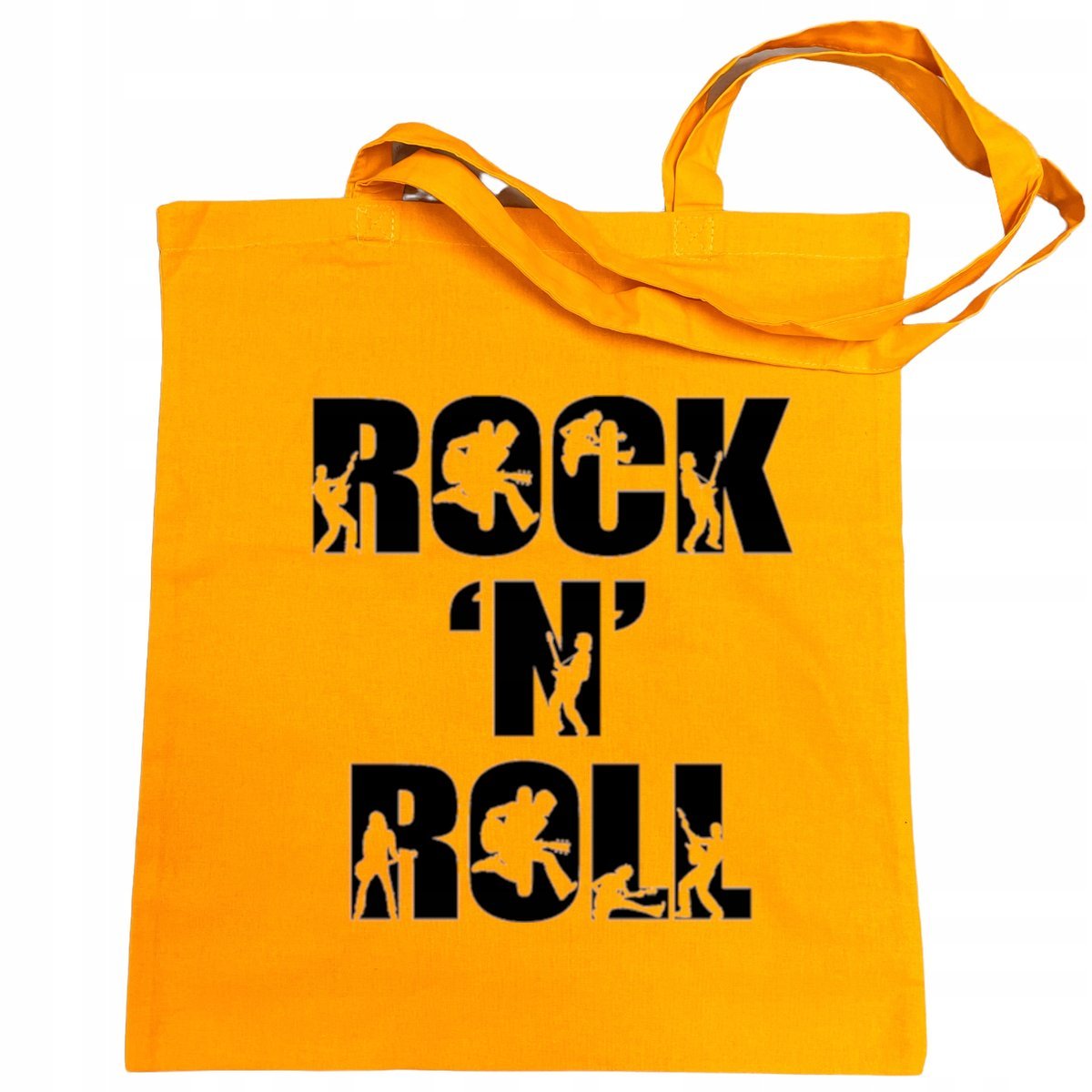 Torba na zakupy fajny nadruk napis ROCK N ROLL
