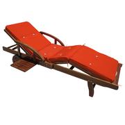 Poduszki ogrodowe - Poduszka na Leżak Pomarańczowa 195x55x5cm - miniaturka - grafika 1